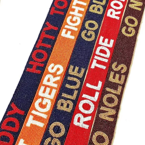 Sangle de sac à main perlée pour le jour du match, esprit d'équipe universitaire, approuvée pour le stade - Product Image 1