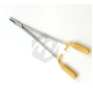 Portaagujas de Cromosoma Baumgartner de 5 pulgadas con inserciones de carburo de tungsteno, instrumentos quirúrgicos médicos, dentales y veterinarios antideslizantes - Product Image 4