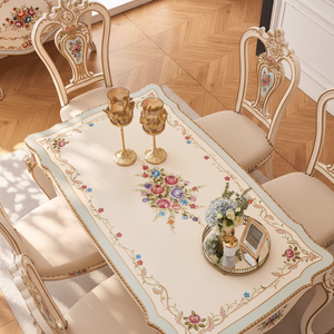 Juego de Muebles de <span class=keywords><strong>Comedor</strong></span> Antiguos Europeos de Lujo, Madera Maciza Blanca Tallada, Mesa de <span class=keywords><strong>Comedor</strong></span> Real de <span class=keywords><strong>6</strong></span> Plazas y <span class=keywords><strong>Sillas</strong></span> - Product Image 3