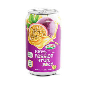 Proveedor Mayorista de Jugos de Frutas RTD, Bebida de Marca Privada, Jugos de Frutas en Lata a Granel, 100% Maracuyá, 330ml, Aluminio, Enriquecido con Vitamina C - Product Image 3