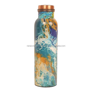 Vaisselle en cuivre vintage 3D émaillée personnalisée, 15 oz, écologique et jetable - Product Image 1