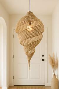 Los Más Vendidos: Pantallas de Lámparas de Ratán Natural Ecológicas, Rústicas, Modernas, Tradicionales, Europeas, Hechas a Mano, Ligeras, de Fábrica en BD - Product Image 3