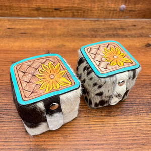 Caja de joyería de anillo más nueva, cuero mecanizado a mano, embalaje personalizado, Nota de regalo, diseño de lujo, caja de cuero de vaca genuino para mujer - Product Image 5