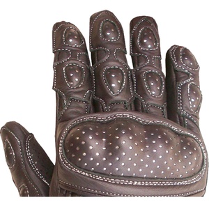 Gants de motocross courts en cuir véritable marron Keven Impex, best-sellers, avec protection thermique/isolante Pyrotect, unisexes, imperméables - Product Image 6