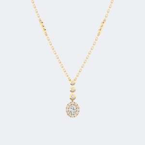 Collar de Plata de Ley 925 con Diamante Cultivado en Laboratorio de Corte Brillante Redondo para Mujer, Regalo de Boda de Lujo, Certificado IGI SGL, 0.70ctw - Product Image 5