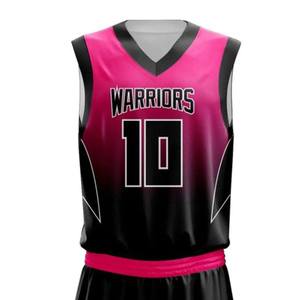 Uniformes d'équipe de basketball personnalisés par sublimation avec design, tailles, logos et combinaisons de couleurs sur mesure - Adulte unisexe par Eoin Winston Sports - Product Image 3