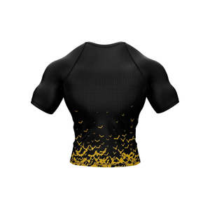 Rashguard OEM ODM Rashguard pour hommes, imprimé par sublimation, en spandex, Rashguard BJJ, Rashguard de gym, Rashguard de surf, Rashguard de plongée, Chemises de compression MMA - Product Image 6