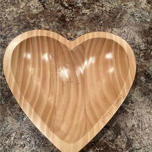 Eco Friendly Heart Shaped Wooden Bowl for Snacks and Serving Wooden Heart Dough Bowl Handmade Farmhouse Candle Bowl Decor - Product Image 6