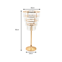 Ornement de centre de table en cristal de qualité supérieure pour réception de mariage et banquet