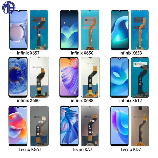 Mobile Phone Lcds for Infinix Tenco Itel Display Screen X657 X650 X653 x680 X688 Kg5j Ka7