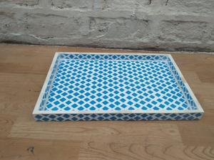 Plateau Feng Shui de Luxe Fait Main Écologique avec Incrustations en Os – Design Décoratif Élégant, Qualité Supérieure pour la Maison et la Cuisine (Idéal pour Servir) - Product Image 4