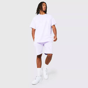 Nouveaux ensembles de polos décontractés pour hommes, ensembles de survêtements personnalisés, t-shirt et short pour hommes - Product Image 2
