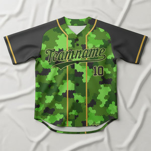 Camisetas de Béisbol Personalizadas con Logotipo Bordado en Sarga, Nombre del Equipo, Ropa Deportiva, Camiseta con Botones, Tallas Grandes para Hombre, 100% Poliéster de Secado Rápido - Product Image 2