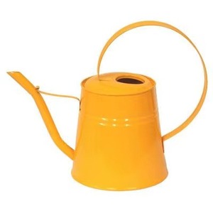 บัวรดน้ำโลหะสีเหลืองพร้อมพวยยาวสำหรับทำสวน ผิวเคลือบสีทนทาน - Product Image 3