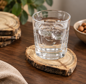 Posavasos de resina y madera de latón AK, Juego de 4 posavasos Premium de diseño de lujo para decoración de mesa, acento/utensilios de cocina - Product Image 4
