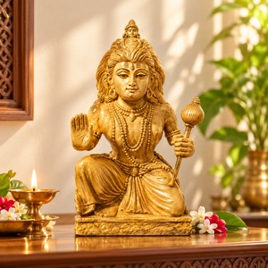 Statue en bois du Dieu hindou Lord Hanuman, idole pour la décoration de la maison et du temple, cadeau spirituel, sculpture religieuse, méditation, salle de prière, bénédictions - Product Image 2