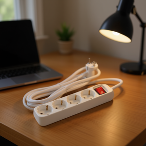 Multipresa 4 Prese con Interruttore, Cavo 1,5m H05VV-F 3G1,5mm per Uso Residenziale - Product Image 3