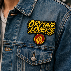 Parche Bordado Oxytag Lovers, Aplique Termoadhesivo con Diseño de Logotipo de Llama, Forma Irregular, Fieltro No Tejido, Regalo a Precio Económico - Product Image 4