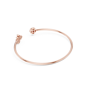 Sunburst Marquise Diamond <b>Gold</b> <b>Bangle</b> 9K 10K 14K 18K <b>Solid</b> Rose <b>Gold</b> Lab Grown CVD Diamond VVS DEF Open Cuff Bracelets Women - Product Image 4