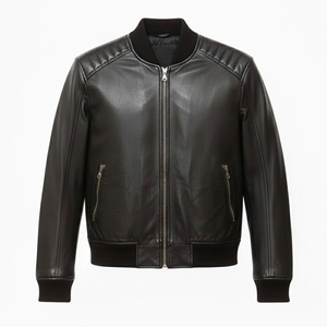 Fashionable best Leather <b>Jacket</b> for <b>Men</b> and Plus Size Solid Pattern Available for Reasonable Price <b>Men's</b> Leather <b>Jacket</b> - Product Image 1