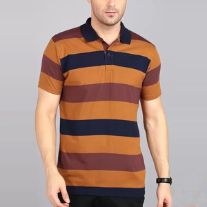 Camiseta Polo Casual de Manga Larga para Hombre, Camiseta Polo de Secado Rápido con Patrón Sólido - Product Image 1