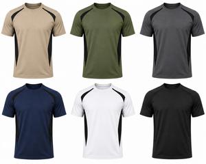 Men's Beige Black <b>Raglan</b> Sleeve T-Shirt O-Neck Regular Fit Quick Dry Knitted Polyester/Cotton Eco-Friendly 300g Casual Sporty - Product Image 6
