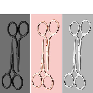 Tijeras Profesionales de Acero Inoxidable para Cejas con Logotipo Personalizado de Alta Calidad, Hoja Recta, Punta Afilada, Tijeras para Aplicación de Belleza y Uñas - Product Image 2