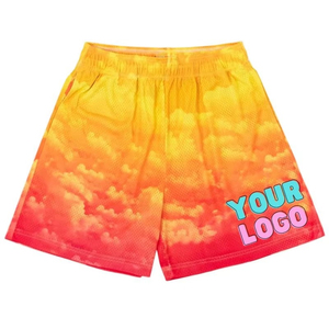 Pantalones Cortos Deportivos de Lona para Hombre, Ecológicos, Transpirables, Tejidos, de Cintura Media, con Estampado Digital, Recién Llegados - Product Image 2