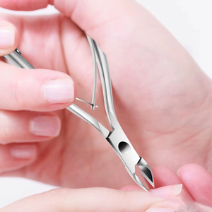 กรรไกรตัดหนังกำพร้าแบบปรับแต่งได้พร้อมที่ดันและกำจัดหนังกำพร้าสแตนเลส ชุดอุปกรณ์ดูแลเล็บมือและเล็บเท้าระดับมืออาชีพ - Product Image 5