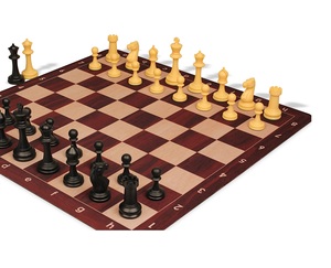 Jeu d'échecs en bois avec logo personnalisé imprimé UV, pièces d'échecs Staunton de haute qualité pour tournoi, jeu d'échecs familial de luxe - Product Image 1