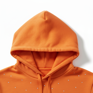 เสื้อฮู้ดผู้ชายผ้าฝ้ายแท้ 100% ประดับเพชรเทียม ขายดี - Product Image 4