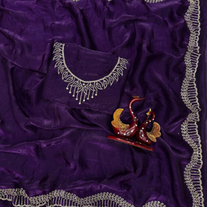 Sari de Seda Étnico de Lujo Estilo Bollywood Indio, el Más Vendido, de Última Moda, Exclusivo para Fiesta de Graduación, para Mujer, Envío Rápido - Product Image 5