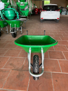 High Quality Vietnam-Made Solid <b>Wheelbarrow</b> with Plastic Metal Tray and Pneumatic Wheel for Garden Construction - Product Image 6