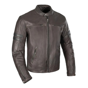 2026 Stylish Breathable Vintage Style Mens Genuine <b>Leather</b> <b>Jacket</b> Custom Motorbike Black for Autumn - Product Image 4