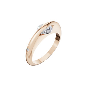 Aarinya Collection Solitaire à Bande Parallèle Moderne, Diamant de Laboratoire Vintage Certifié IGI, Or 14K, Anniversaire et Mariage - Product Image 6