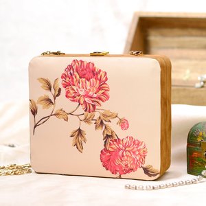 <b>Blush</b> Pink Designer Clutch <b>Bag</b> for Women and Travel Use - Product Image 2