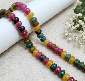 ลูกปัดพลอยทัวร์มาลีนทรงรอนเดลคุณภาพดีที่สุด สำหรับทำเครื่องประดับจากธรรมชาติ - Product Image 4