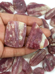 Natural <b>Pink</b> Tourmaline Druzy Cabochon Handmade Gemstone Stone for Silver Pendant Necklace Jewelry Making - Product Image 6