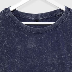 Camiseta Corta de Cuello Redondo para Hombre y Mujer, Personalizada, de Alta Calidad, 230 g/m², Lavada con Ácido, Estilo Informal, de Algodón - Product Image 6