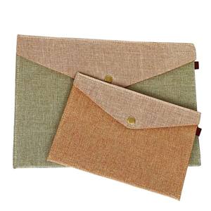 Eco Natural Jute File Bag – Durable <b>Document</b> <b>Folder</b> Bag for Office, School and Conference Events - Product Image 3