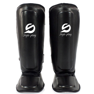Espinilleras de Boxeo de Cuero para Entrenamiento Profesional, Personalizadas, de Alta Calidad y Ligeras para Kick Boxing - Product Image 1