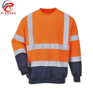 Sudadera de Trabajo Personalizada al Por Mayor para Hombre, Sudadera Reflectante de Alta Visibilidad con Cuello Redondo para Invierno, para Mujer - Product Image 3