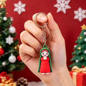 Mini Ornamenti Pasquali Ecologici in Resina PVC, Statuette di Maria, Portachiavi, Simpatici Regali Cartoon, Giocattoli in Confezione Convenienza - Product Image 4