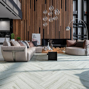 Parquet en chêne à chevrons écologique, imperméable et résistant à l'usure, pour entrepôt et chambre - Product Image 3