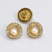 Boutons perle strass 20L bouton de couture de bijoux