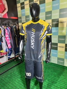 Conjunto de Camiseta de Fútbol Sublimada para Hombre HUSKY, Manga Corta, Cuello Redondo, Absorbe la Humedad, 100% Poliéster, Ajuste Atlético, para Todas las Temporadas - Product Image 5