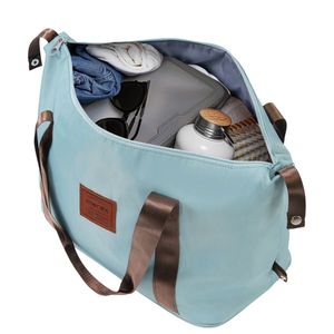 Set di Valigie da 20 Pollici Blu in 3 Pezzi, Bagaglio a Mano Leggero in ABS Rigido con Ruote, Approvato dalle Compagnie Aeree, Realizzato Principalmente in Tessuto PP - Product Image 2