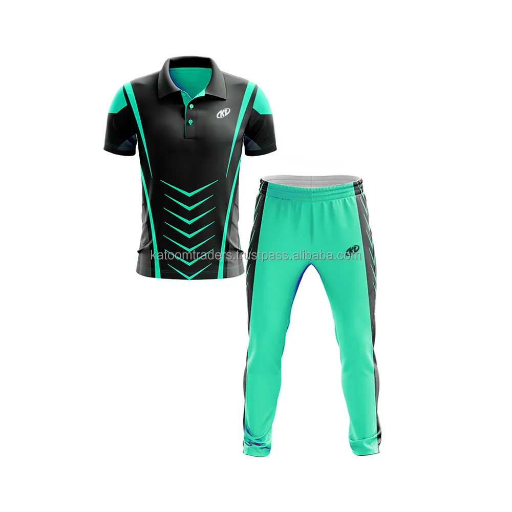 Hochwertige Cricket Team Uniform All Over Kunden spezifischer Druck für Männer und Frauen