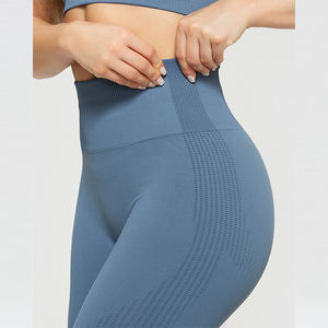 Ropa de Yoga para Mujer, Diseño de Cintura Media, Ajustada, Transpirable, de Secado Rápido, Tejida, para Gimnasio, Precio de Fábrica al Por Mayor 2026 - Product Image 6
