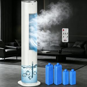 Ventilatore Rinfrescante 3-in-1 Bianco da 42FT con Umidificatore, Raffrescatore Evaporativo, Spina EU, 3 Modalità, 3 Velocità, Timer 12H per Uso Domestico - Product Image 2